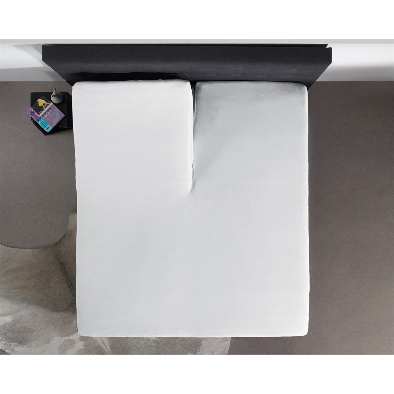 Fitted Sheet Splittopper Jersey Hvid