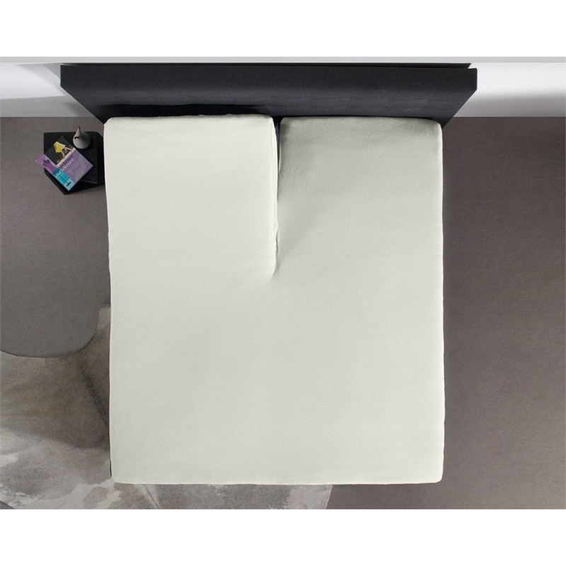 Fitted Sheet Splittopper Jersey Cream