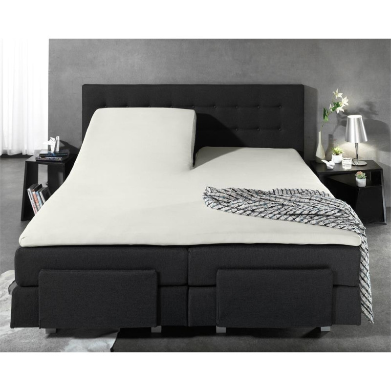 Fitted Sheet Splittopper Jersey Cream