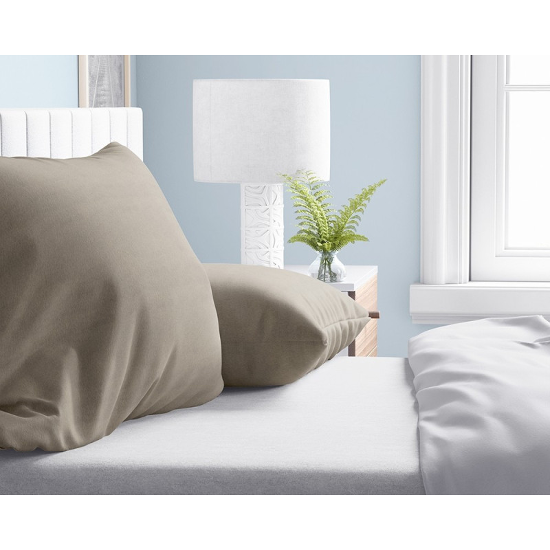 Pudebetræk Flonel (2 in1) Taupe i 100% bomuld, fra MyTrendyHome.dk