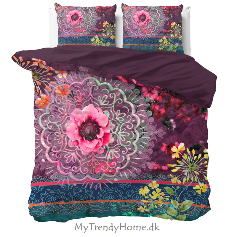 Sengesæt Marjo Multi  med mandala ornament i  bomuld - MyTrendyHome.dk