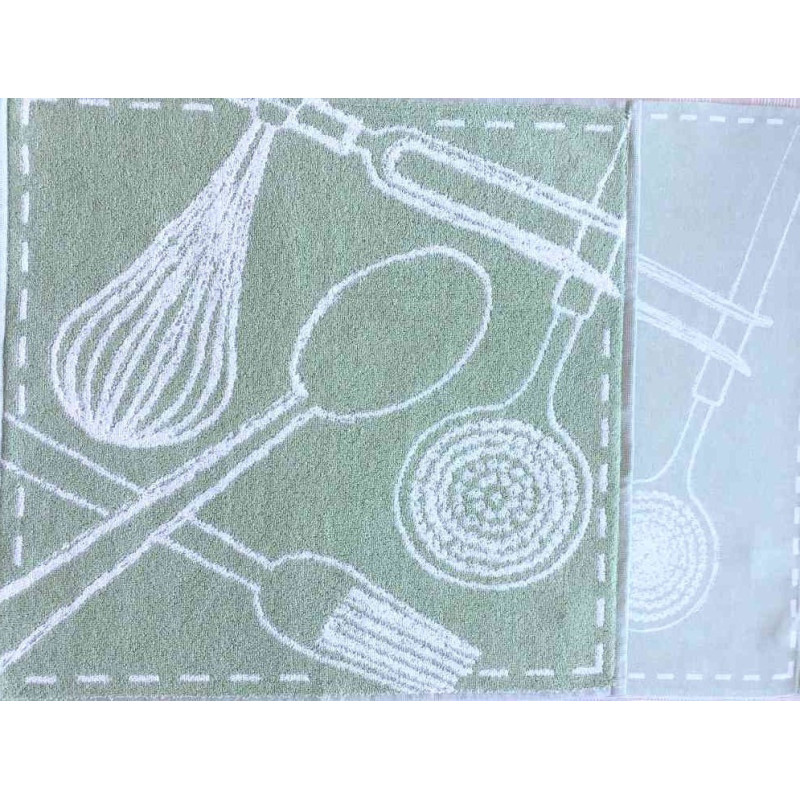 Køkkensæt Tools med viskestykke 50x70 cm og frotte håndklæde 50x50 cm af høj kvaltet af 100% bomuld fra MyTrendyHome.dk