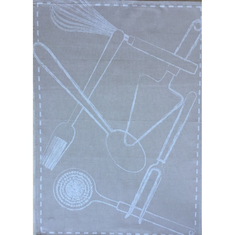 Køkkensæt Tools med viskestykke 50x70 cm og frotte håndklæde 50x50 cm af høj kvaltet af 100% bomuld fra MyTrendyHome.dk