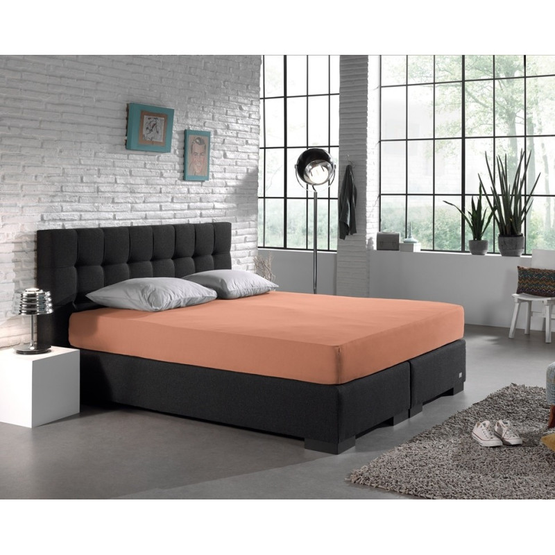 Faconlagen Double Jersey 220 gr. Pastel Orange fra MyTrendyHome.dk