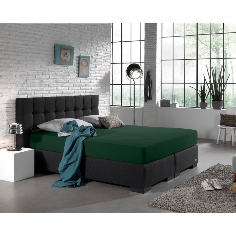 Jersey  Faconlagen Botanical Green 100%  bomuld fra MyTrendyHome.dk