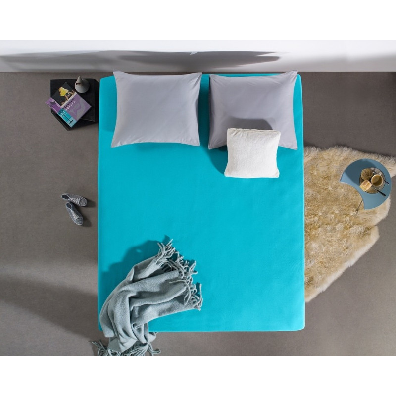 Jersey Stretch Faconlagen 135 gr. - Turquoise